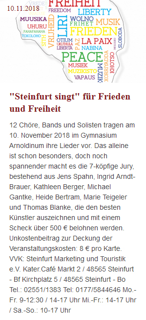 Steinfurt singt